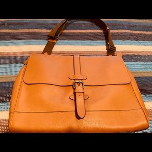 Coach leather messenger bag